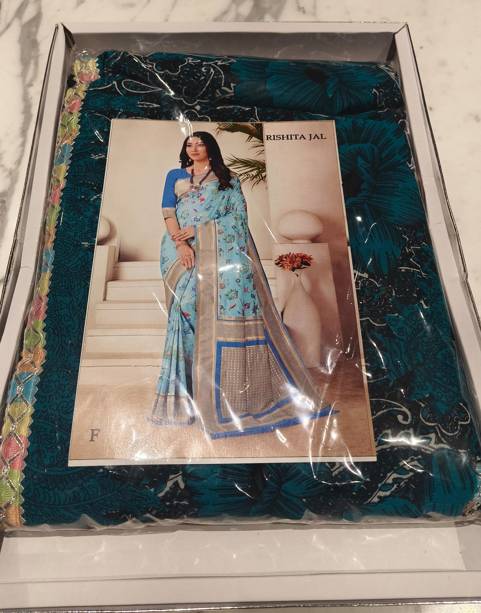 2 Saree +1 Peticoat + 1Blouse + Bhagyalaxmii coupon - Image 4