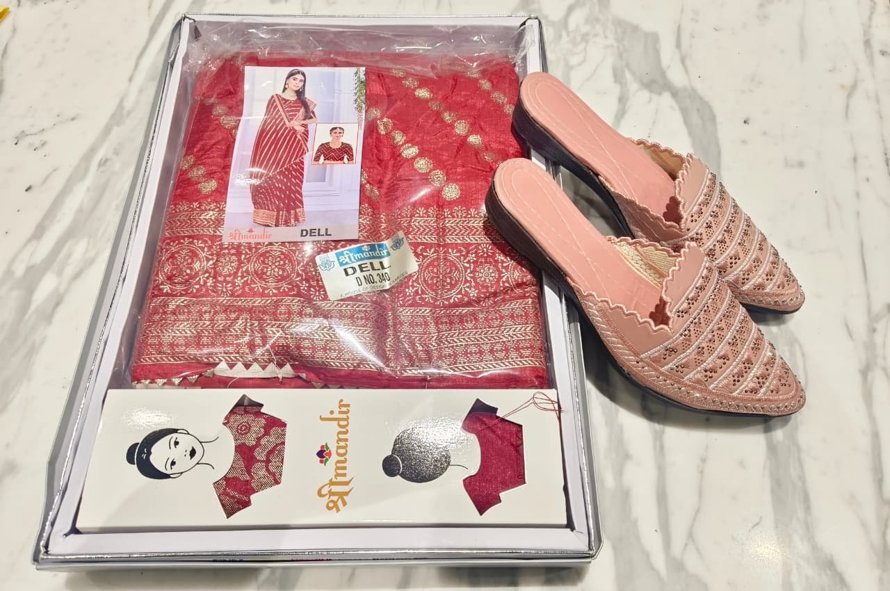 1 Saree +1 flats +  Bhagyalaxmii coupon